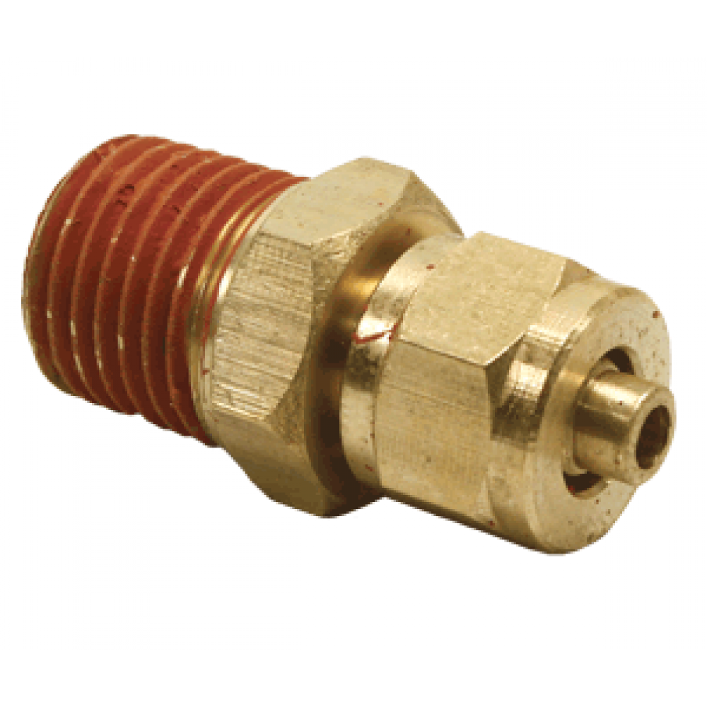 1/4" Male NPT to 1/4" Compression Fitting (for 1/4" Air Line)